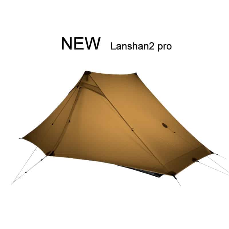 3F UL GEAR Lanshan 2 Pro 2 persone 3-4 stagioni tenda da campeggio ultraleggera per esterni professionale 20D Nylon su entrambi i lati tenda in silicone