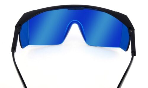 Occhiali di protezione Laser per viola/blu 200-450/800-2000nm occhiali di protezione rotondi ad assorbimento occhiali di protezione Laser occhiali