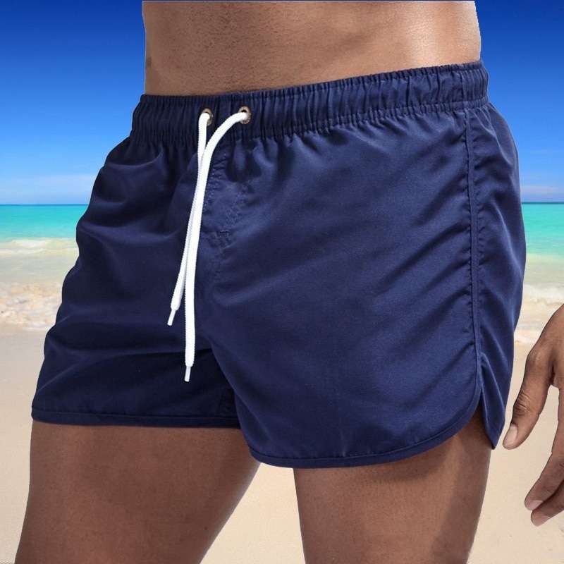 2022 Shorts For Men Summer Men’s Swimwear Shorts Brand Beachwear Sexy Swim Trunks Men Swimsuit Low Waist Breathable Beach
