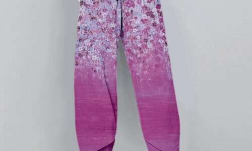 Tasche per pantaloni pantaloni larghi in lino di cotone per donna gambe larghe pantaloni elastici in vita con coulisse